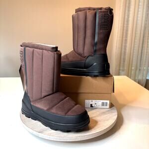 NEW NIB UGG Classic Klamath Short Women's Brown Winter Boots US Size 9